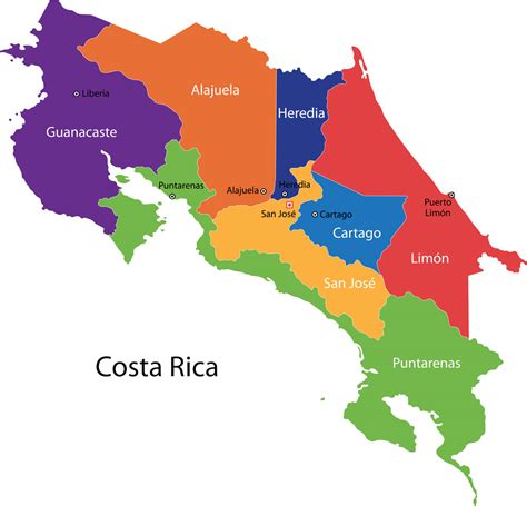 Costa Rican Map Photos Cantik