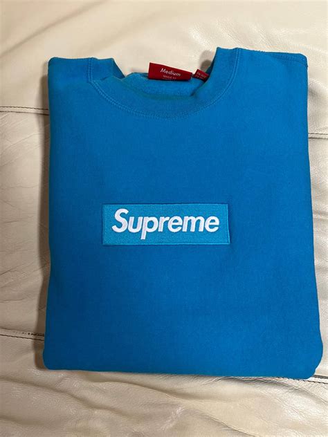 Supreme Supreme Blue Box Logo Crewneck Grailed