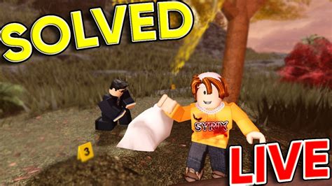 Solving The Murder Mystery Live Roblox Erlc Youtube