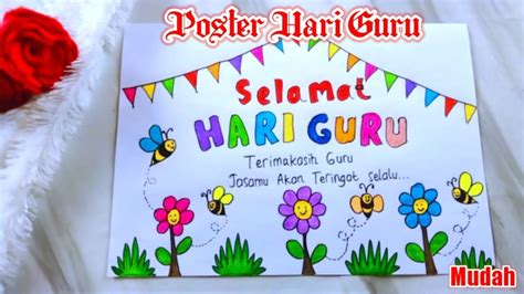 Cara Membuat Poster Hari Guru Menggambar Tema Hari Guru Teachers