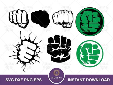 Hulk Hands Hand Clipart Purchase History Silhouette Studio Designer