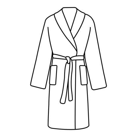 Doodle Black And White Icon Long Robe With Belt Terry Robe 11696424