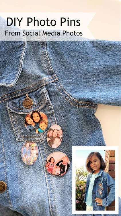 Diy Photo Pins From Social Media Pictures Diy Inspired