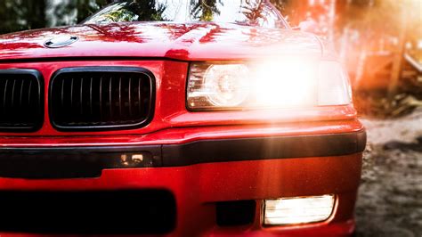 Bmw Bmw E36 Car Red Msport Hd Wallpapers Desktop And Mobile