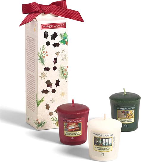 Yankee Candle T Set 3 Christmas Scented Votive Candles