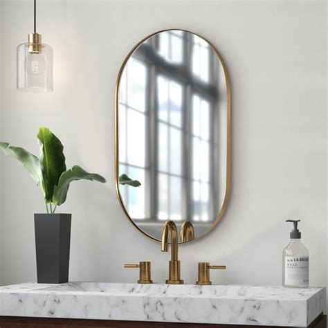 Buy Andy Star Oval Gold Mirror 20x33 Oval Brass Mirror Stainless