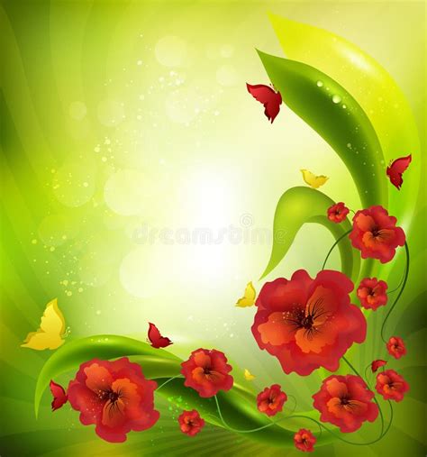 Summer Background Stock Vector Illustration Of Floral 38262172