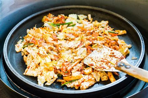 One Of Korean Favorite Korean Spicy Stir Fried Vegetable Chicken And