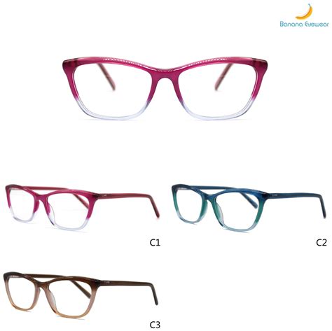 fashion cat eye women graduated acetate optical eyewear china optical and acetate optical price