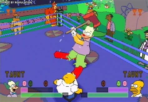 Simpsons Wrestling Usa Sony Playstation Psx Rom Download Romulation