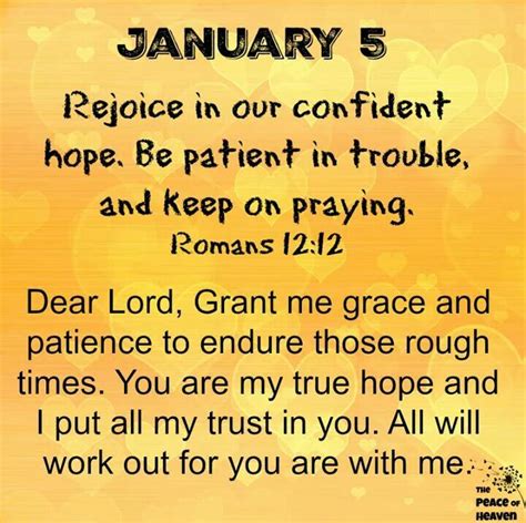 January 5 Daily Prayer Prayer Times Daily Scripture