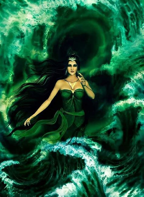 Nyai Roro Kidul In Indonesian Mythology Is A Goddess Of The Sea She Is
