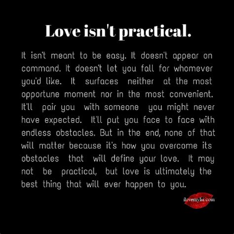 Love Isn T Practical I Love My Lsi