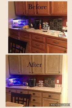 Ft., large kit covers 200 sq. Rustoleum Cabinet Transformation before and after. Oak ...