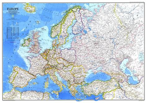 Europe 1983 By National Geographic Shop Mapworld