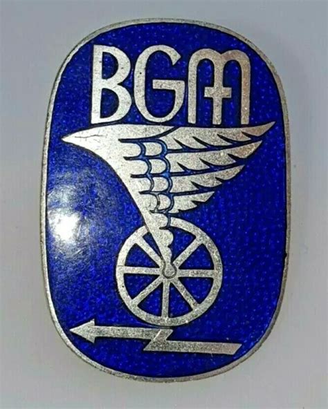 Altes Bgm Fl Gelrad Uniform Bahn Bus Abzeichen Pins M Tze Emailliert