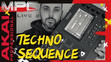 Akai Mpc Live Techno Sequence Performance Youtube