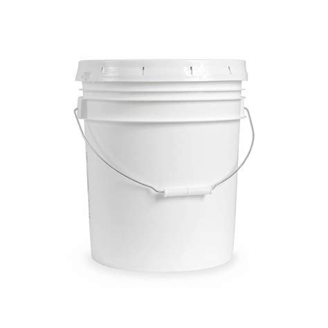 Epackagesupply 5 Gallon Bucket With Lid Food Grade Buckets White