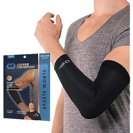 Amazon Com Copper Compression Arm Brace Copper Infused Sleeve For Arms Forearm Bicep