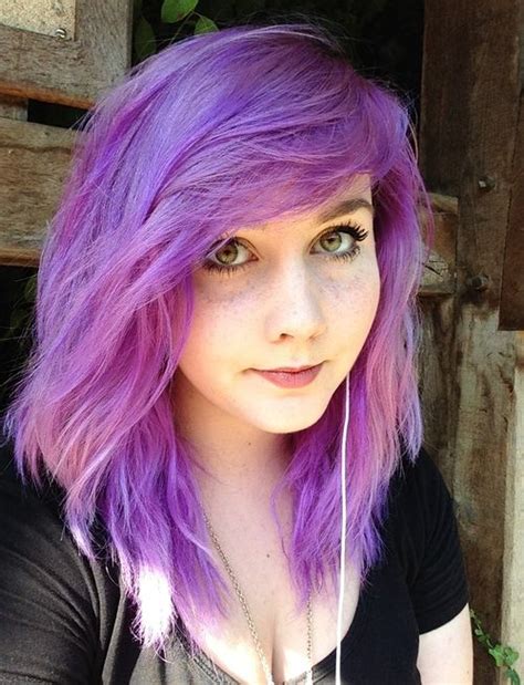 Purple Hair Purple Hair Dyed Hair Purple Dyed Hair Pastel
