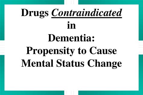 Ppt Drugs Contraindicated In Dementia Powerpoint Presentation Free