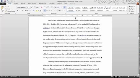 Thesis Formatting Ms Word Tips Youtube