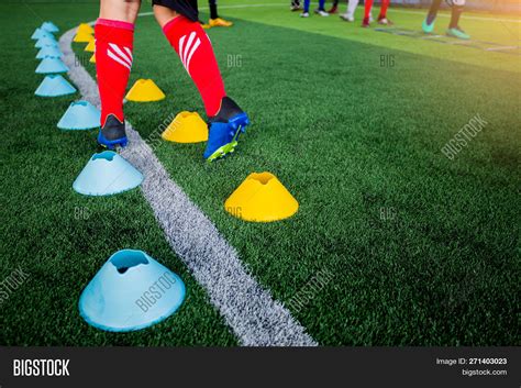 Soccer Player Jogging Image And Photo Free Trial Bigstock