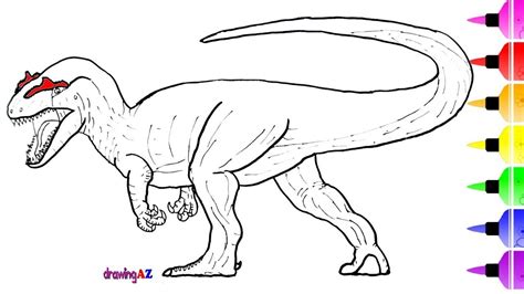 Super Coloring Pages Allosaurus - Lautigamu