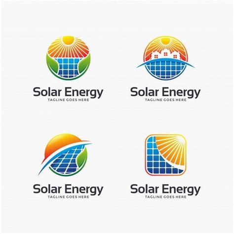 Solar Energy Solar Panel Sun Logo Template For Your Company Energy