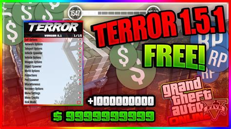 GTA V Online PC 1.50 | FREE SAFE STEALTH | Terror MOD MENU 1.5.1