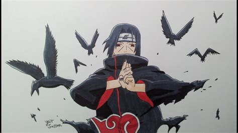 Easy Itachi Drawing ~ Learn How To Draw Itachi Uchiha From Naruto