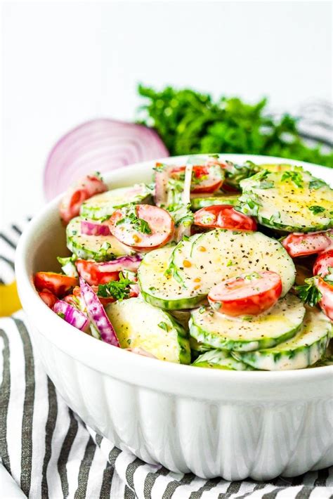 Maybe you would like to learn more about one of these? This Cucumber Tomato Salad is a simple and refreshing side ...