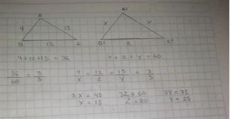 1 1 1 1 Hazlo tú A Práctica individual 1 Dos triángulos AABC y AA B C