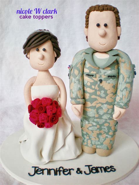 Camouflage Wedding Cake Toppers Us Army Acu Army Combat Uniform With