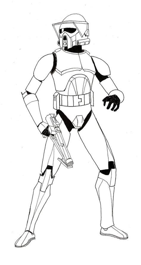 Since star wars the rise of skywalker is about to release, we have got you a collection of free printable star wars coloring pages. Clone Trooper Coloring Pages at GetDrawings | Free download