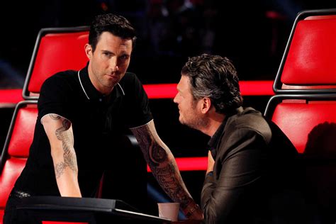 Blake Shelton Literally Picked Up Adam Levine During Their Reunion On The Voice Nbc Insider