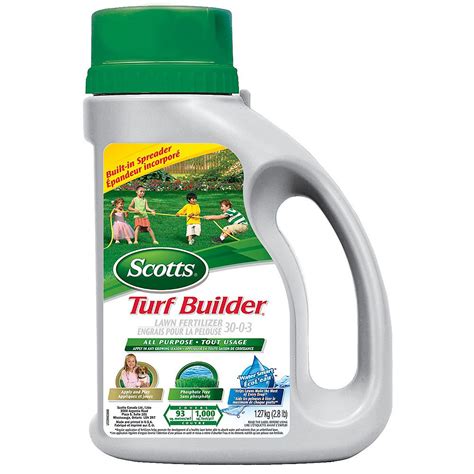 Asked by johnk may 22, 2017. Scotts Turf Builder Lawn Fertilizer Jug 30-0-3 | The Home ...