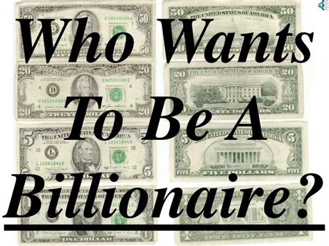 Ppt Who Wants To Be A Billionaire Powerpoint Presentation Free