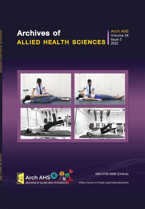 Archives Archives Of Allied Health Sciences