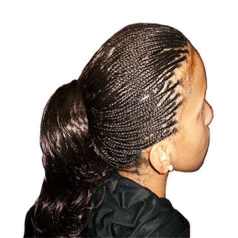 Braid three braids at the crown of your hair and then pull it back into a pony. Eloms African Hair Braiding Service includes - Charlotte ...