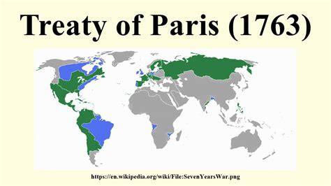 Treaty Of Paris 1763 Youtube