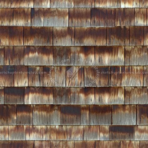 Wood Shingle Roof Texture Seamless 03830