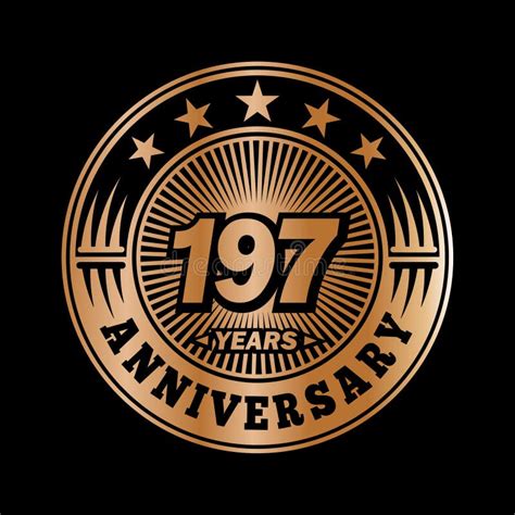 197 Years Anniversary Celebration 197th Anniversary Logo Design