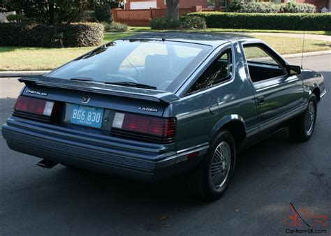 Rare Mint One Owner Survivor 1984 Chrysler Laser Turbo Coupe 47k Mi