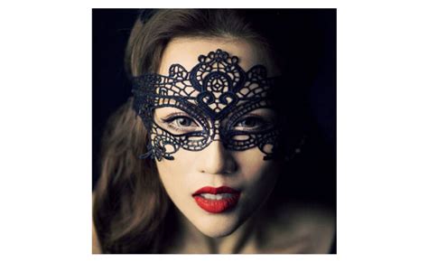 Black Sexy Lady Lace Mask Cutout Eye Mask For Masquerade Party In 2022