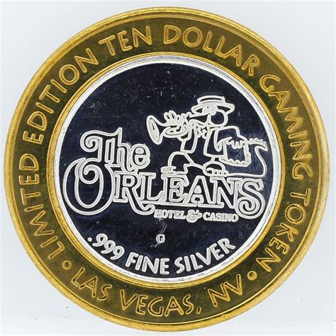 Limited Edition 10 Las Vegas 999 Silver Gaming Token