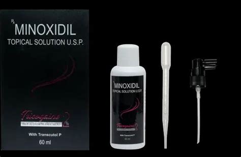 Tricogaine 2510 Minoxidil Topical Solution Usp Liquid Packaging