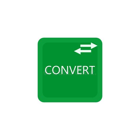 Convert Button Icon Logo Design Stock Vector Illustration Of Color