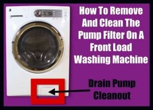 Did you know that you are helping create a smelly and yucky washer by closing the lid to your washer after you are done with a load? How To Clean Pump Filter On A Front Load Washer - Drain ...