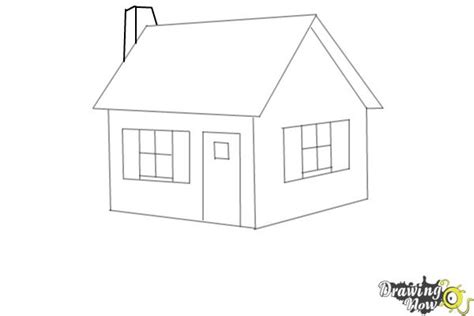 How to draw a complicated roof in perspective. How to Draw a House Step by Step - DrawingNow